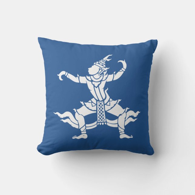Thai Dancer ⚠ Thailand Sign ⚠ Throw Pillow (Front)