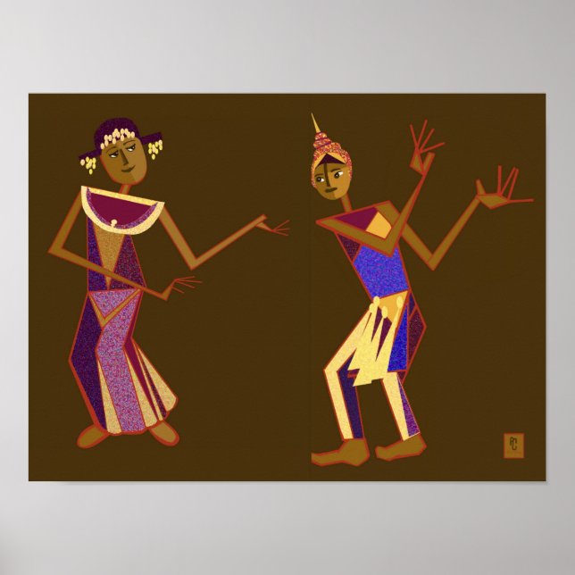 Thai dancers poster (Front)