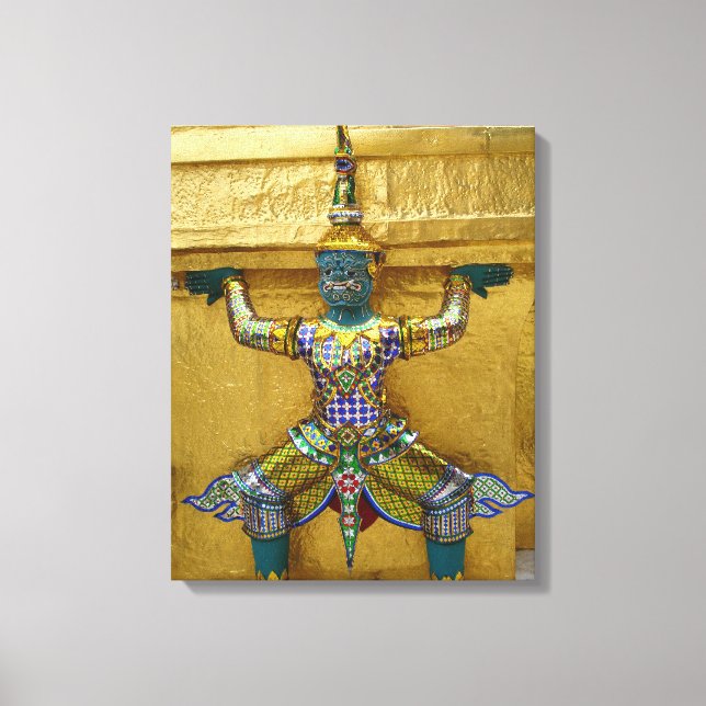 Thai Demon-Grand Palace- Wrapped Canvas Print (Front)