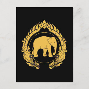 Thai Elephant Postcard