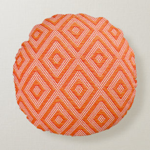 Thai fabric of gold handicraft local pattern silk round pillow