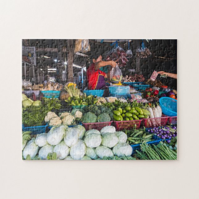 Thai Farmers Market Vegetables Jigsaw Puzzle (Horizontal)