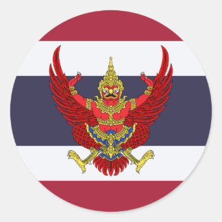 Thai Flag & Emblem, Flag of Thailand Classic Round Sticker