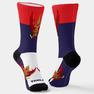 Thai Flag Patriotic, Sustainable Thailand Premium Socks
