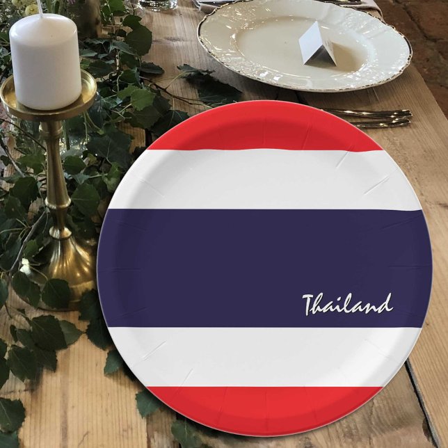 Thai Flag plates, party, sports, Thailand Paper Plate (Creator Uploaded)