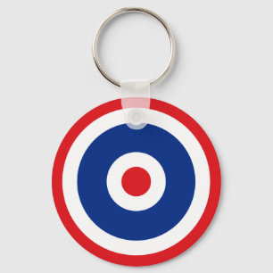 Thai Flag Roundel Target Keychain