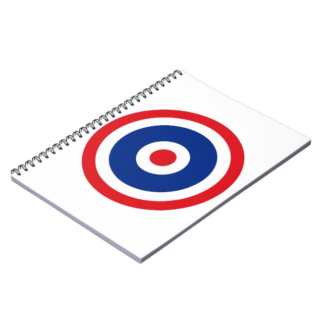 Thai Flag Roundel Target Notebook (Left Side)