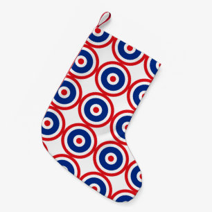 Thai Flag Roundel Target Small Christmas Stocking