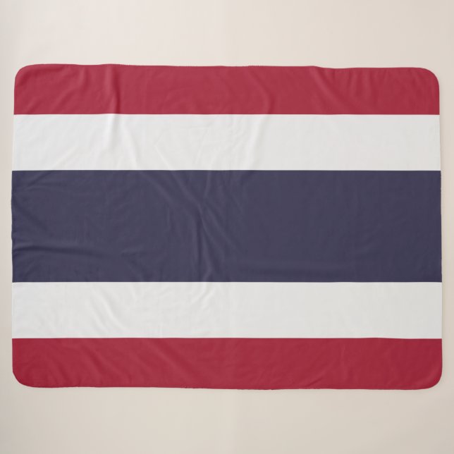 Thai Flag (Thailand) Sherpa Blanket (Front (Horizontal))