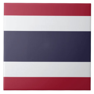 Thai Flag (Thailand) Tile