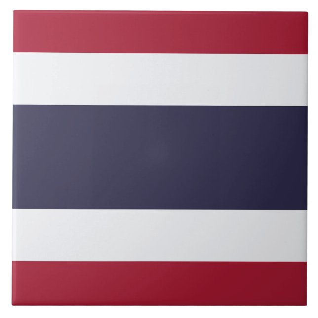 Thai Flag (Thailand) Tile (Front)