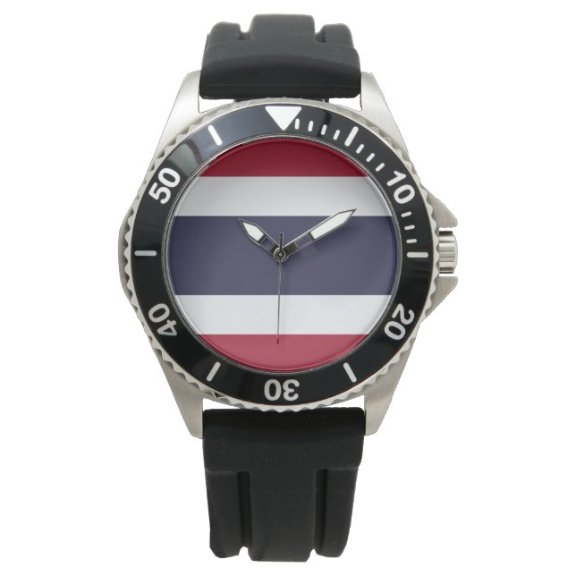 Thai Flag (Thailand) Watch (Front)