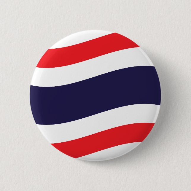 Thai Flag Wave 2 Inch Round Button (Front)