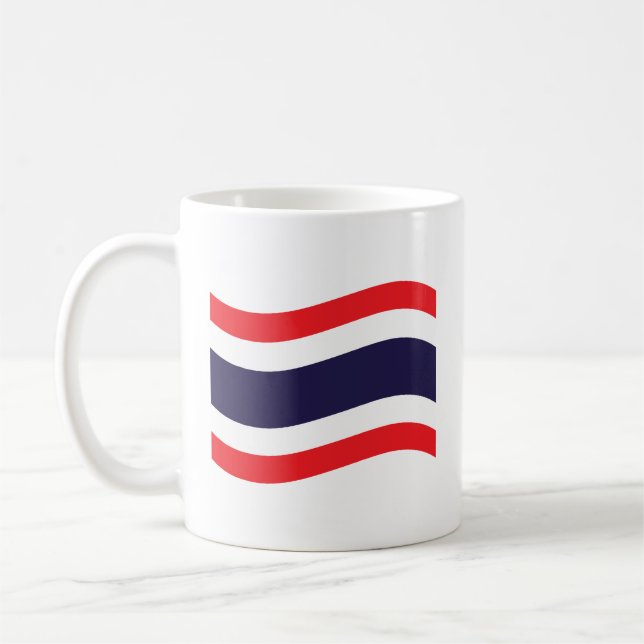 Thai Flag Wave Coffee Mug (Left)