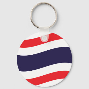 Thai Flag Wave Keychain