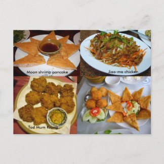 Thai food postcard