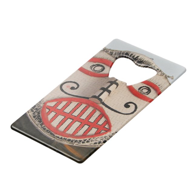 Thai Ghost Face, Phi Ta Khon Mask Festival, Loei Credit Card Bottle Opener (Front Angled)