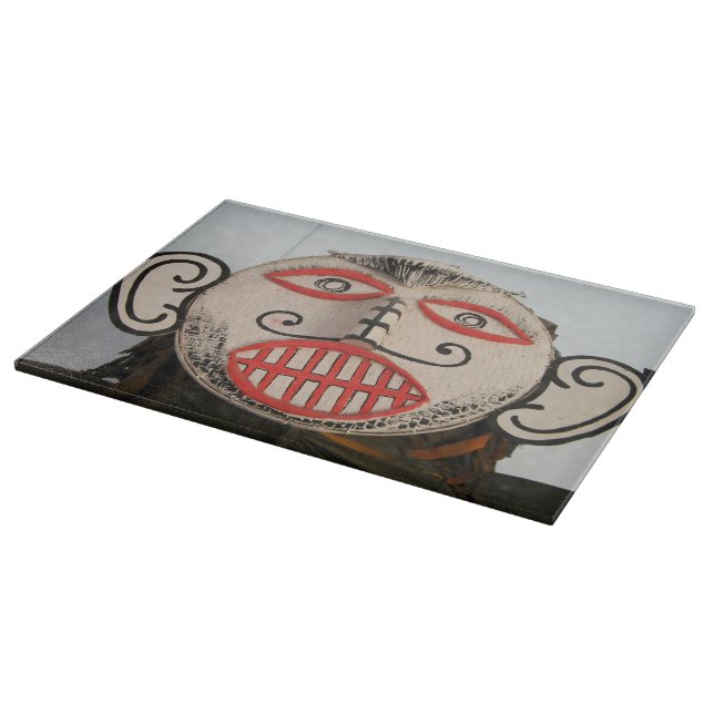 Thai Ghost Face, Phi Ta Khon Mask Festival, Loei Cutting Board (Corner)