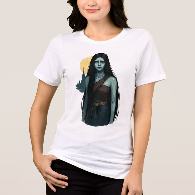 thai ghost mae nark Tri-Blend shirt (Front)