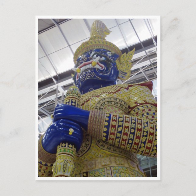 thai gold statue postcard (Front)