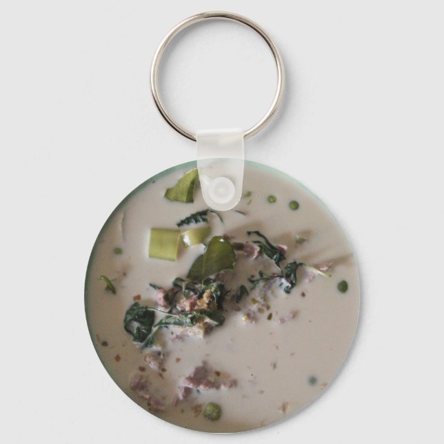 Thai Green Curry [แกงเขียวหวาน] ... Asian Food Keychain (Front)