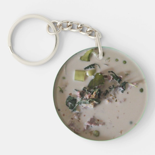 Thai Green Curry [แกงเขียวหวาน] ... Asian Food Keychain (Front)