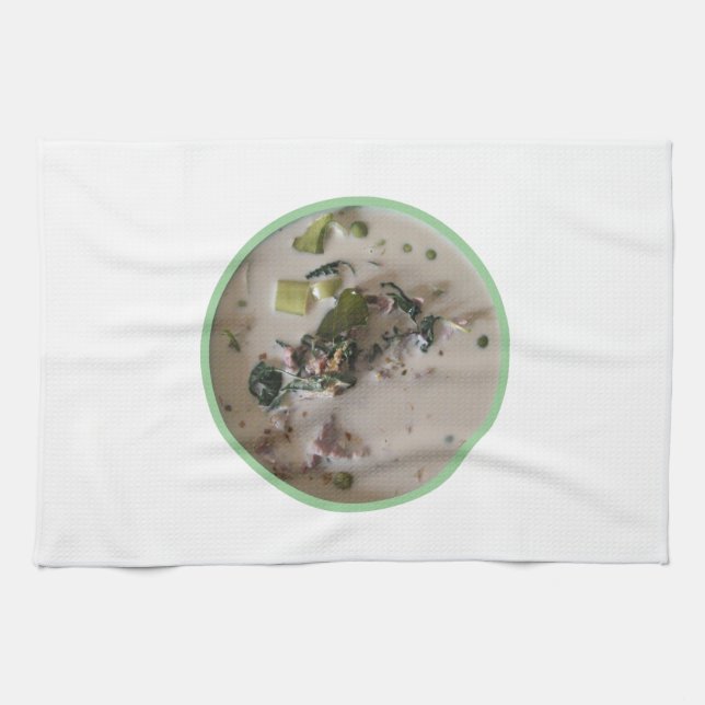 Thai Green Curry [แกงเขียวหวาน] ... Asian Food Kitchen Towel (Horizontal)