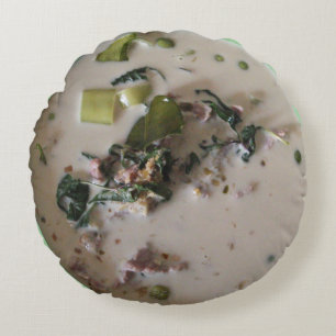Thai Green Curry [แกงเขียวหวาน] ... Asian Food Round Pillow