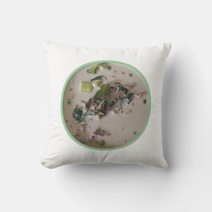 Thai Green Curry [แกงเขียวหวาน] ... Asian Food Throw Pillow