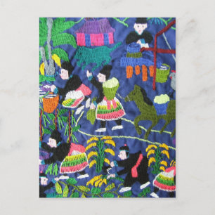 Thai Hilltribe Lifestyle Postcard