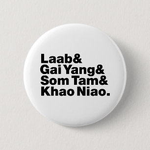 Thai Isaan Street Food 2 Inch Round Button