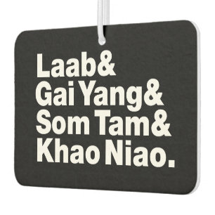 Thai Isaan Street Food Air Freshener