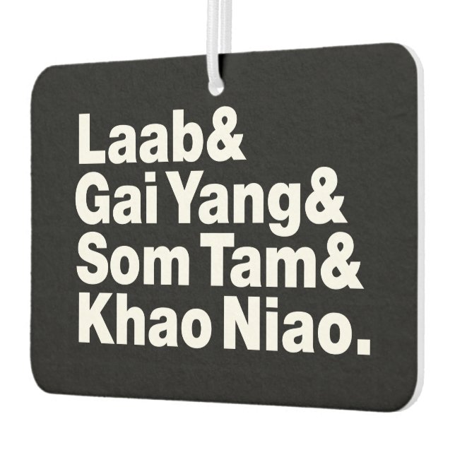 Thai Isaan Street Food Air Freshener (Left)