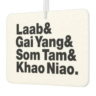 Thai Isaan Street Food Air Freshener