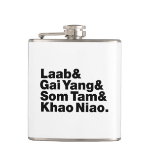 Thai Isaan Street Food Hip Flask