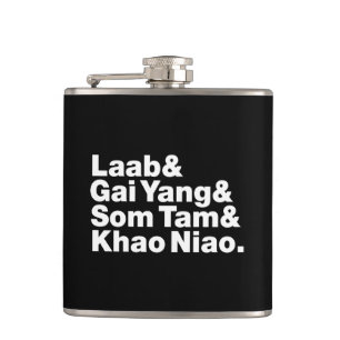Thai Isaan Street Food Hip Flask