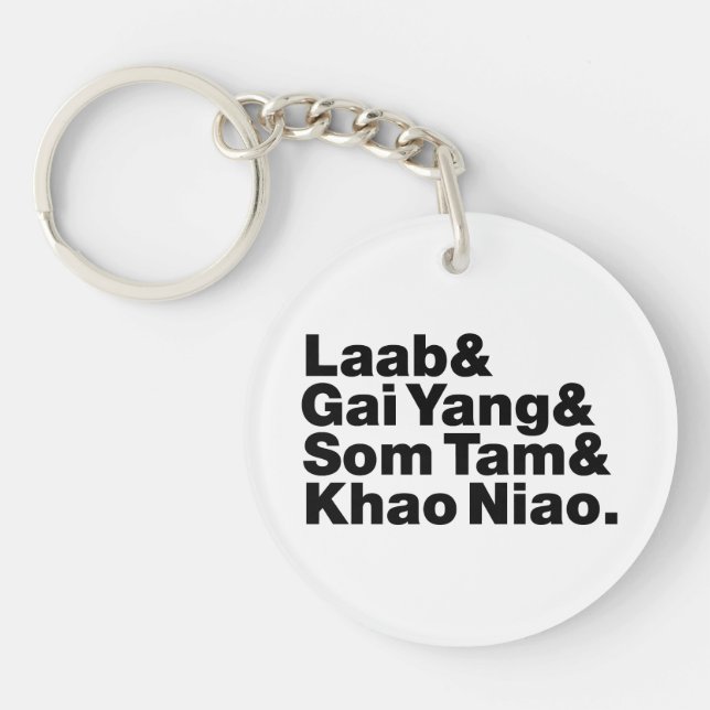 Thai Isaan Street Food Keychain (Front)