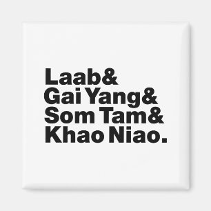 Thai Isaan Street Food Magnet