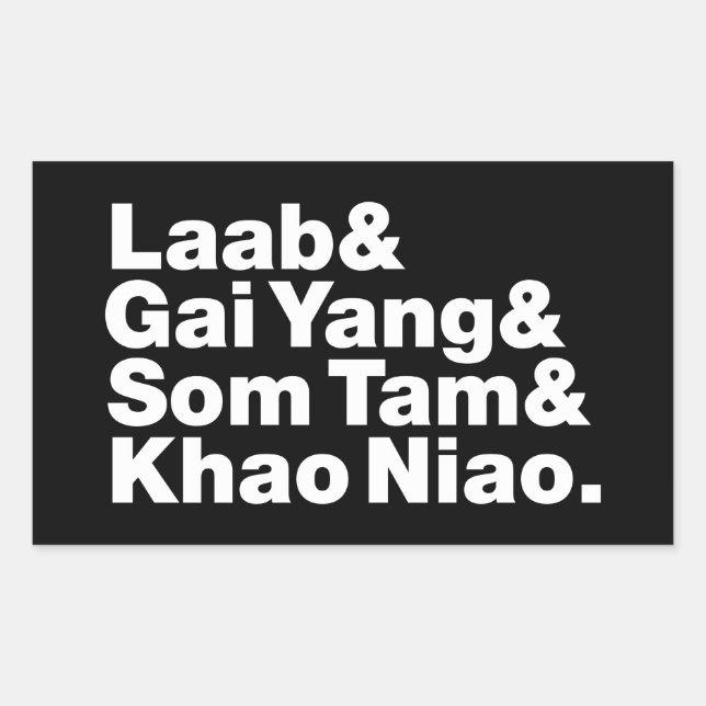Thai Isaan Street Food Sticker (Front)