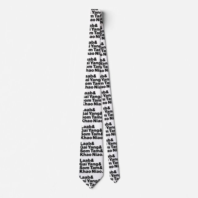 Thai Isaan Street Food Tie (Front)