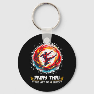 Thai Kickboxing MMA Art of Eight Limbs Combat Muay Keychain