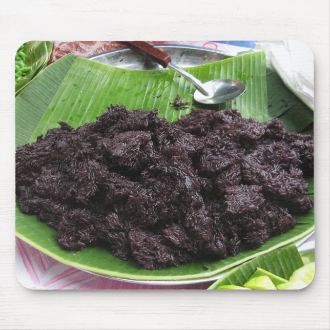 Thai Lao Black Sticky Rice [Khao Niao Dam] Mouse Pad (Front)