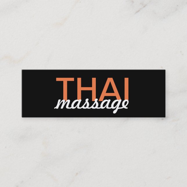 thai massage punch card (Front)
