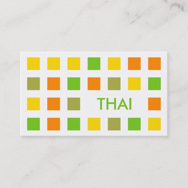THAI (mod squares) Business Card (Front)