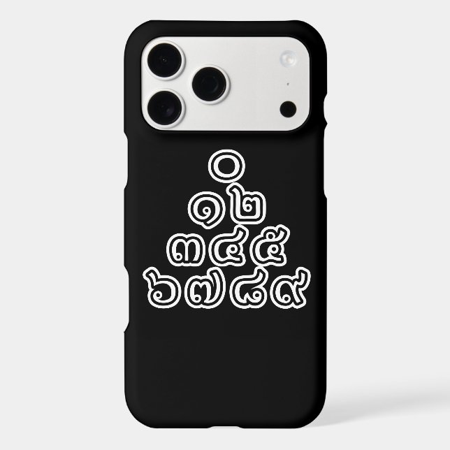 Thai Numbers Pyramid ♦ Thai Language Script ♦ (Back)
