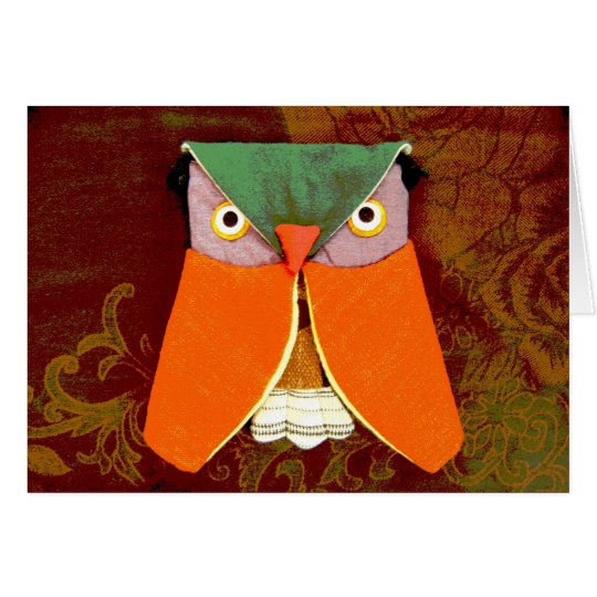 Thai Owl Handicraft Card