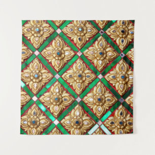 Thai pattern inside wall of Thai templethailand, a Tapestry