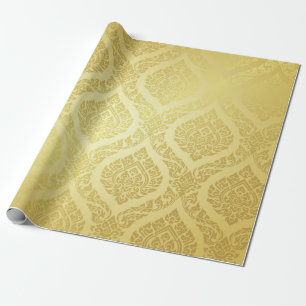 Thai Pattern supreme gold backgroundthai, pattern, Wrapping Paper