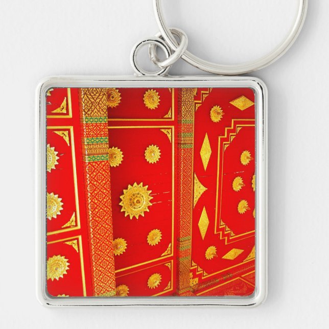 Thai Pavillion Ceiling Keychain (Front)