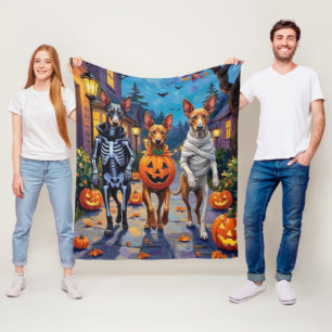 Thai Ridgeback Trick-or-Treating Halloween Costume Fleece Blanket